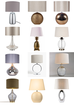 Glam table lamp ideas