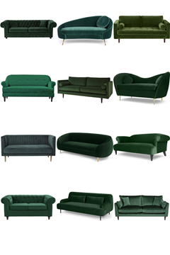 Green Velvet Sofas