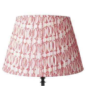 50cm Pleated Daun Cotton Lampshade - Watermelon (33 x 50cm)