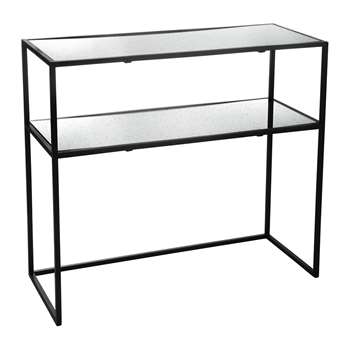 A by Amara - Aged Glass Table - (100 x 100cm)