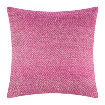 A by Amara - Herringbone Cushion - Pink (60 x 60cm)