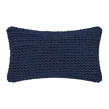 A by Amara - Rope Cushion - Blue (H30 x W50cm)