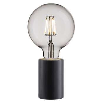 A by Amara - Siv E27 Table Lamp - Small - Black (H10.3 x W6 x D6cm)