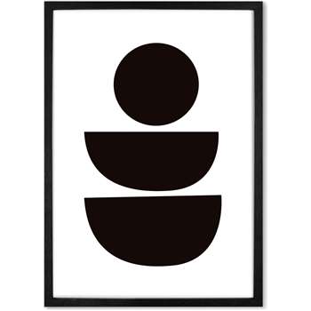 Abstract II by Rafael Farias, 65 x 90 cm (A1) Framed Wall Art Print (H86 x W61 x D2cm)