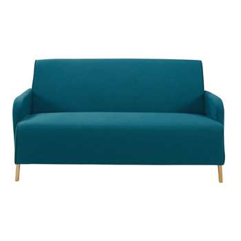 ADAM Petrol blue 2-seater fabric sofa (73 x 143cm)