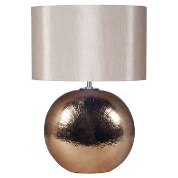Alpha Oval Table Lamp Bronze (H57.5 x W40 x D40cm)