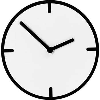 Ame Wall Clock, Black & White (31 x 31cm)