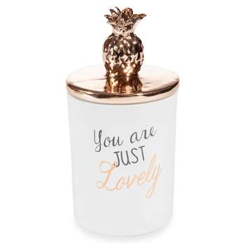 ANANAS COPPER candle with cover