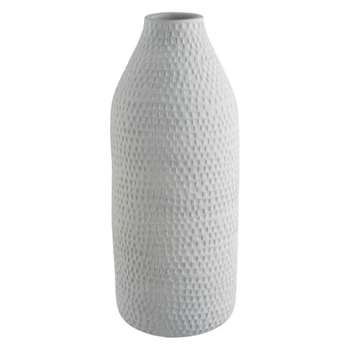 Anzia White ceramic bottle vase