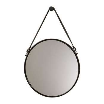 Aquanova - Thymo Mirror - Black (Diameter 47cm)