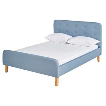 Argos Home Ashby Double Bed Frame - Sky Blue (H103 x W149 x D208cm)