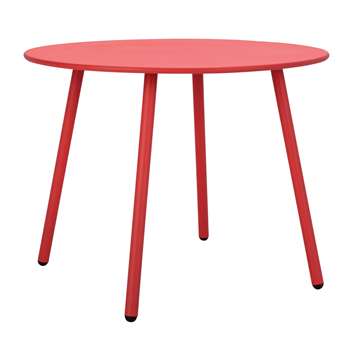 Argos Home Ipanema Round 4 Seater Garden Table - Coral (H71 x W95 x D95cm)