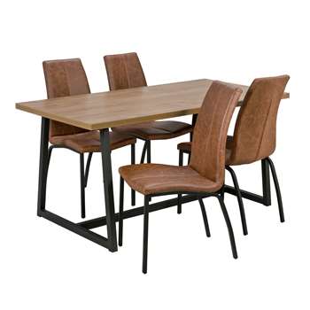 Argos Home Nomad Dining Table and 4 Chairs