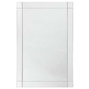 Argos Home Rectangular Bevelled Wall Mirror (H105 x W74 x D1.3cm)