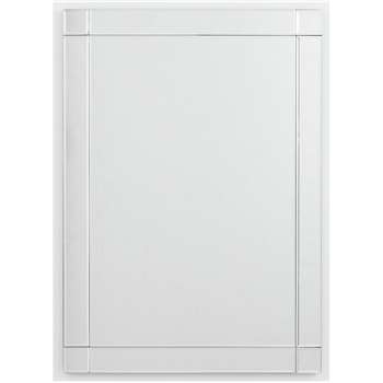 Argos Home Rectangular Bevelled Wall Mirror (H70 x W50 x D1.3cm)