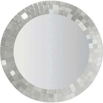 Argos Home Round Mosaic Wall Mirror (H65 x W65 x D1.6cm)