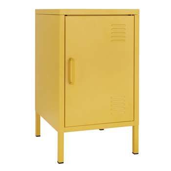 Argos Home Short 1 Door 2 Shelf Locker - Mustard (H60 x W35 x D40cm)