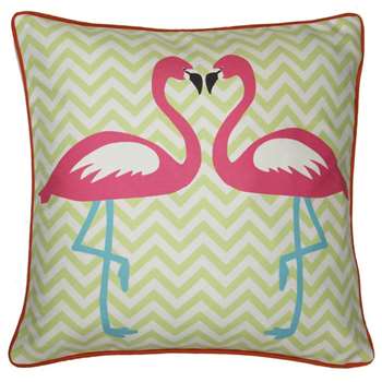 Arthouse - Girl's Life Flamingo Scatter Cushion (H45 x W45cm)