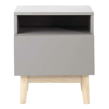 ARTIC Vintage Bedside Table in Grey (46 x 40cm)