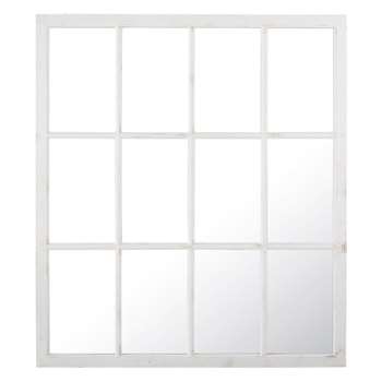 AUGUSTIN - White Pine Window Mirror (H160 x W140 x D4cm)