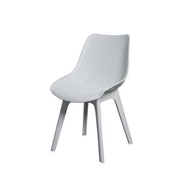 Aurora chair, White (H82 x W48 x D60cm)