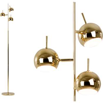 Austin Floor Lamp, Brass (165 x 27cm)