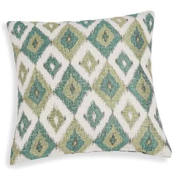 BELEM green cushion cover with jacquard motif (40 x 40cm)