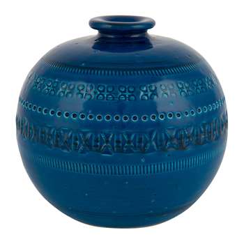 Bitossi Ceramiche - Rimini Blu Round Vase (18 x 18cm)
