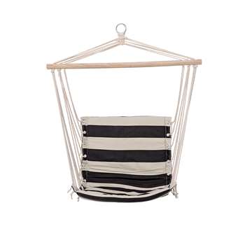 Bloomingville - Hammock Chair - Black Stripe (96 x 50cm)