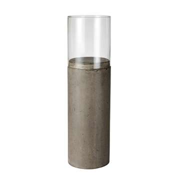 BOCA Glass and Concrete Candle Holder (H70.5 x W20 x D20cm)