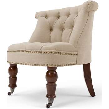 Bouji Chair, Biscuit Beige and Vintage Brown (70 x 67cm)