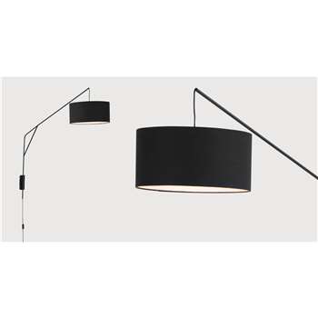 Bridge Statement Wall Lamp, Black (20 x 115cm)