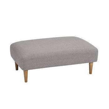 Brighton Pebble Fabric Footstool (H38 x W99 x D63cm)