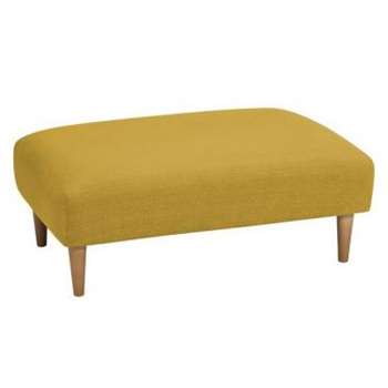 Brighton Saffron Fabric Footstool (H38 x W99 x D63cm)
