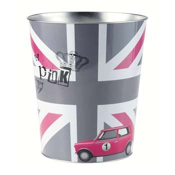 British girl waste paper basket (H27 x W23 x D23cm)