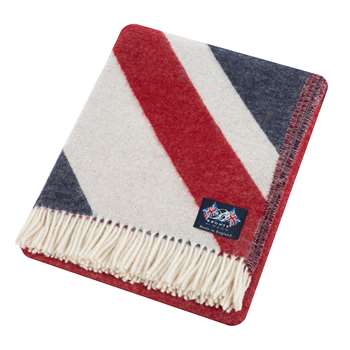 Bronte by Moon - Union Jack Merino Lambswool Throw - Multi (H200 x W135cm)