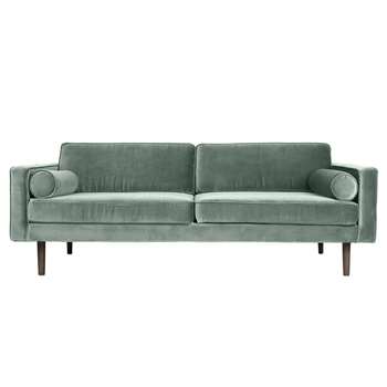 Broste Copenhagen Wind 3 Seater Sofa - Chinois Green (H74 x W200 x D88cm)