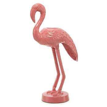 MW by Matthew Williamson - Pink Flamingo Shaped Tea Light Candle Holder (H33 x W20cm)