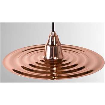 Café Pendant Shade, Copper (6 x 33cm)