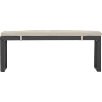 Catania outdoor 6 seater bench, polywood (49 x 123cm)