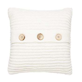 Catherine Lansfield Chunky Knit Cushion Cover, Polar (45 x 45cm)