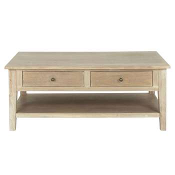 CAVAILLON - Grey Paulownia Wood Coffee Table (H45 x W110 x D60cm)