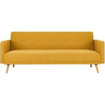 Chou Sofa Bed, Butter Yellow (82 x 210cm)