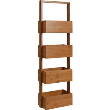 Collection Freestanding Bamboo Bathroom Storage Caddy (88 x 28cm)