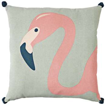 Argos Home - Freida Flamingo Cushion (H45 x W45cm)