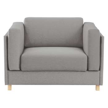 Colombo Grey fabric armchair sofa bed