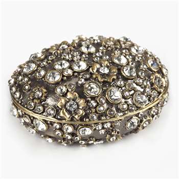 Comet Jewelled Oval Box (4 x 7cm)