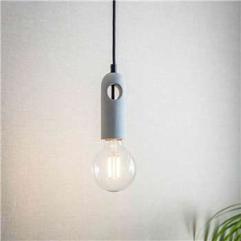 Concrete Pendant Light (H15.5 x W5 x D5cm)