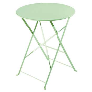 CONFETTI  Aqua Metal Folding Garden Table (72 x 58cm)