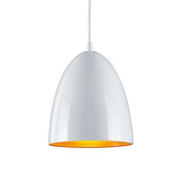 Contempo Pendant Light - White and Orange 130 x 19cm